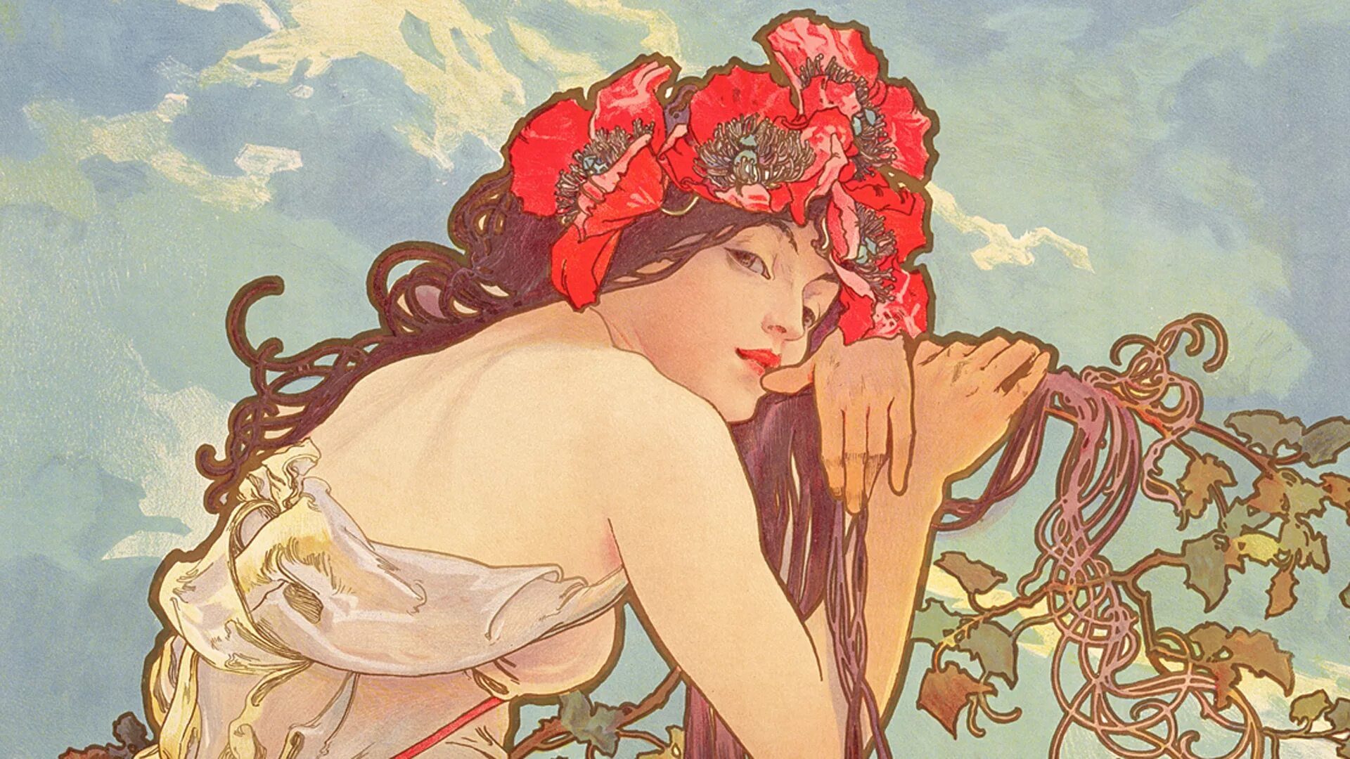 Муха судьба. Альфонс муха лето. альфонс муха любовь. альфонс муха лето картина. альфонс муха цветы 1897.