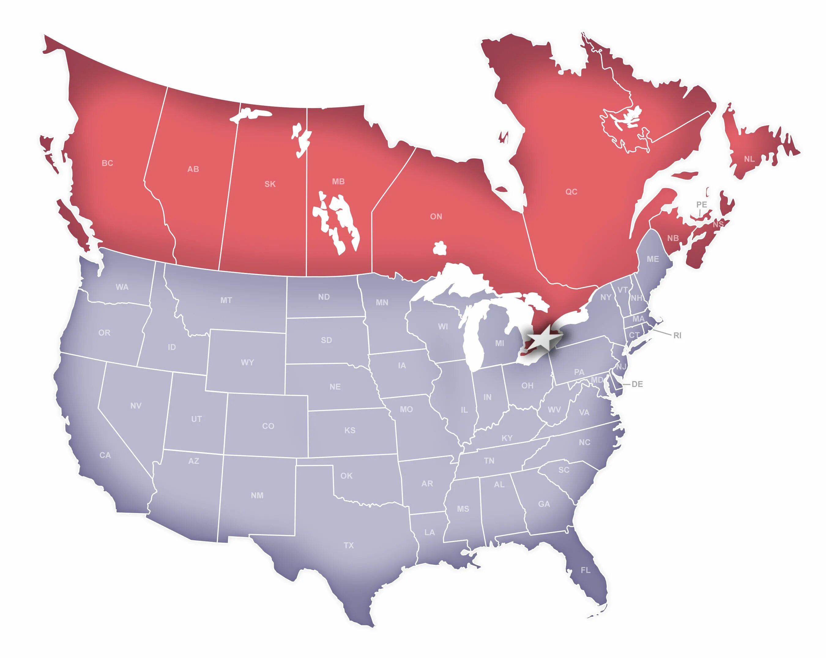 Государственная граница канады. Граница Канады и Америки на карте. Штат на границе с Канадой. Граница США И Канады. Северная граница США.