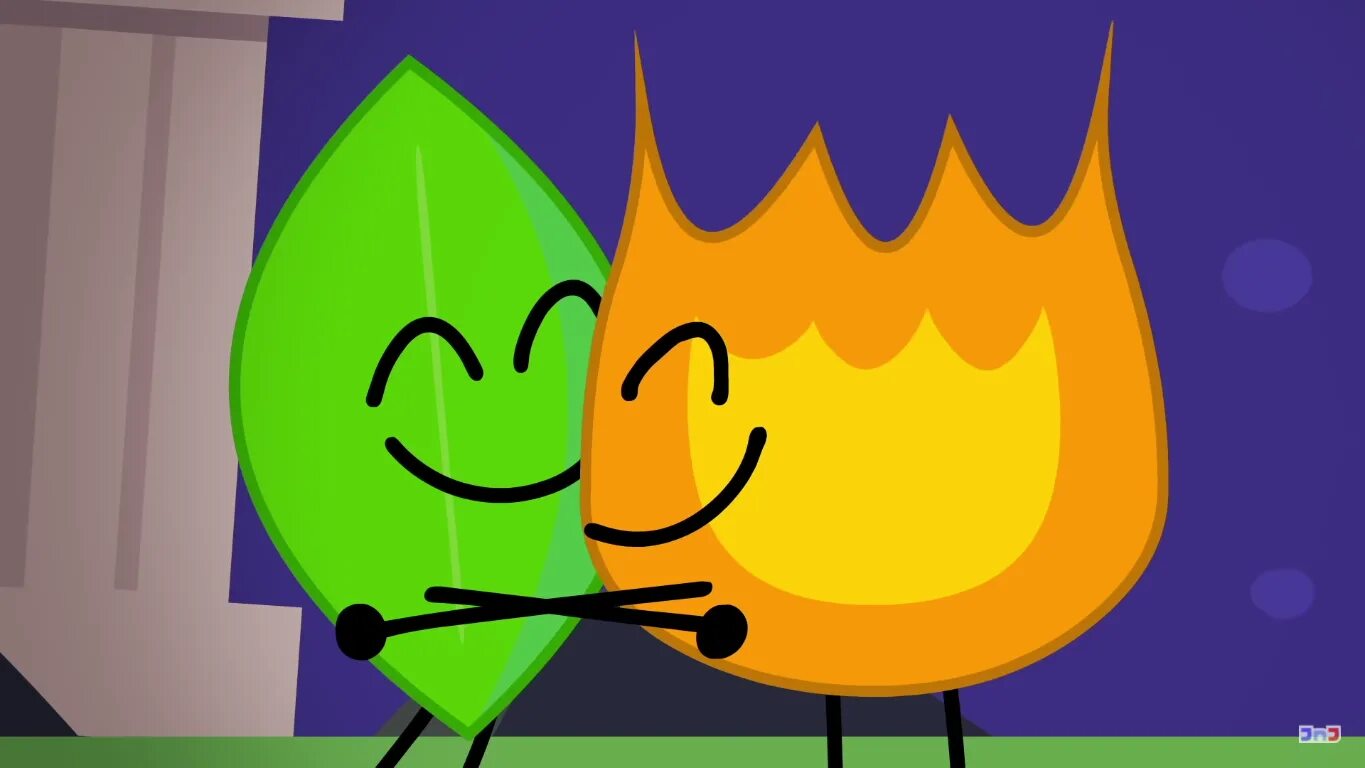Firey. Bfdi firey and leafy. bfdi firey x leafy. bfb firey and leafy. battle for dream island leafy and firey.