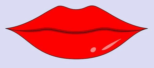 Губы для вырезания из бумаги. Губы для поделок. губы шаблон. губы трафарет. рот для поделок.