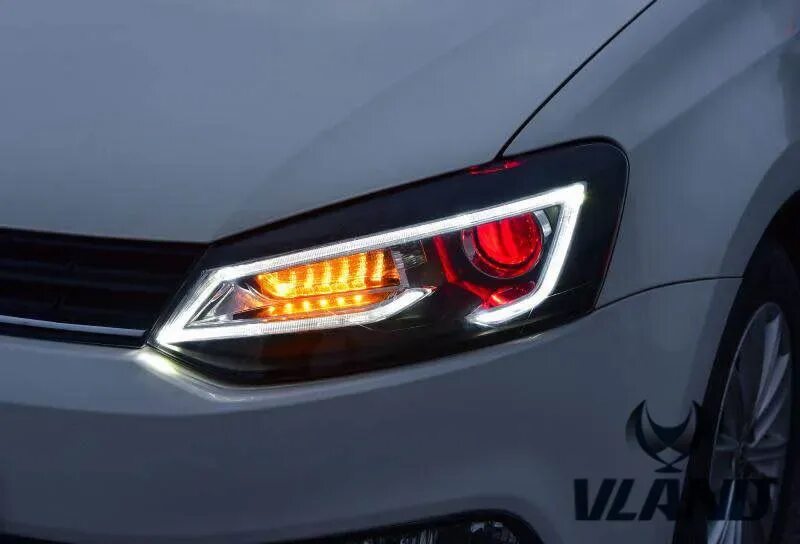 Купить фару на поло. Светодиодные фары Volkswagen Polo sedan 2019. Фары VW Polo 2019 led. Фары led Volkswagen Polo sedan 2017. VW Polo sedan led оптика.