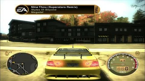 Nfs most wanted спидометр и карта за экраном