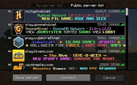 Server list am