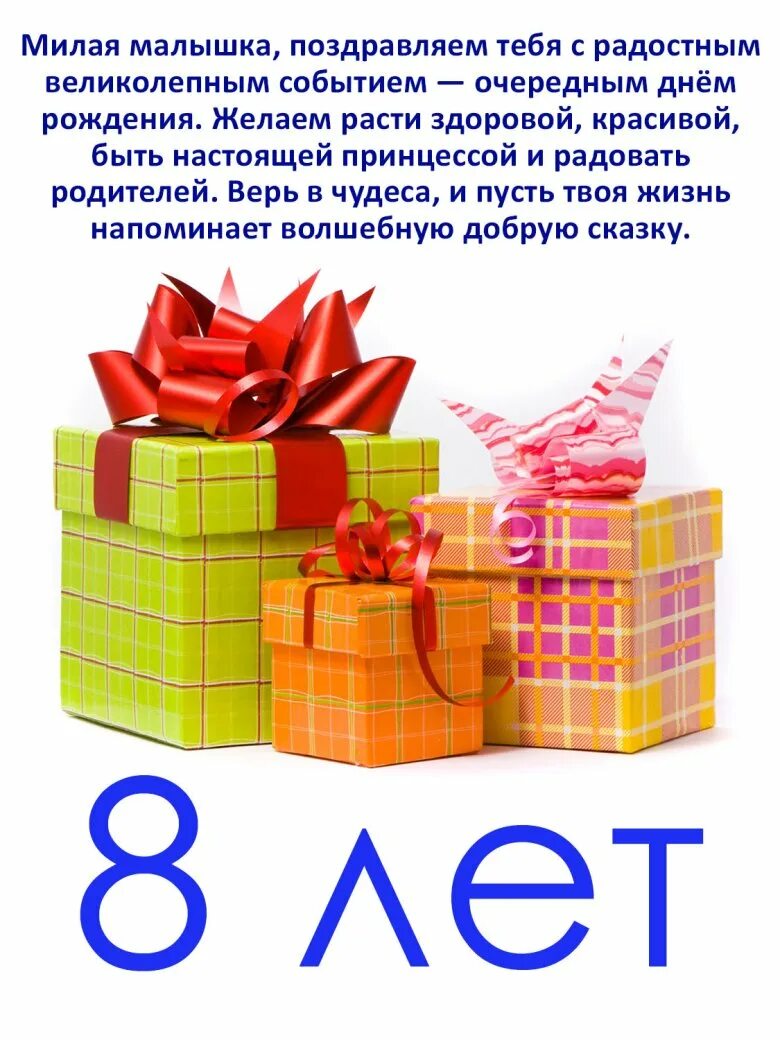 Открытка с днем рождения девочки 8 лет. Поздравления с днём рождения магазина. Поздравления с днём рождения 8 лет. 8 Лет девочке поздравления. Поздраление с днём рождения девочке 8 лет.