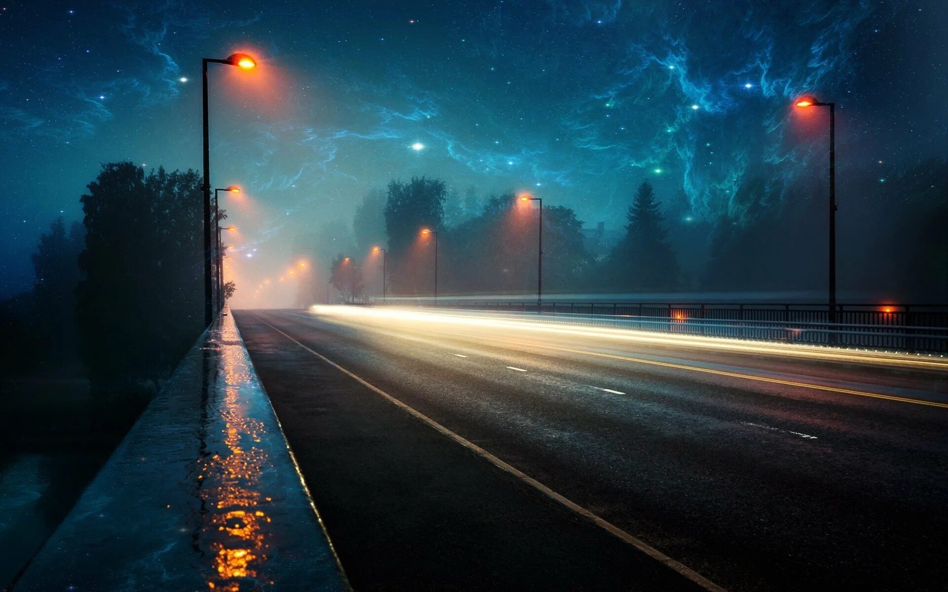 Дорога в ночь слова. Вечерняя дорога. Ночная трасса. Фонари на дороге. Ночная дорога с фонарями.