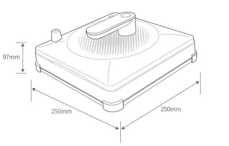 Xiaomi мойщик. Робота-мойщика окон Xiaomi bobot win3060. Размеры робота мойщика окон. Габариты робота мойщика окон. Робот мойщик окон диаметр.