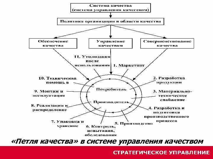 Системы управления качеством обслуживания. Концепция петли качества. Стадии петли качества. Составляющие петли качества. Этапы петли качества.