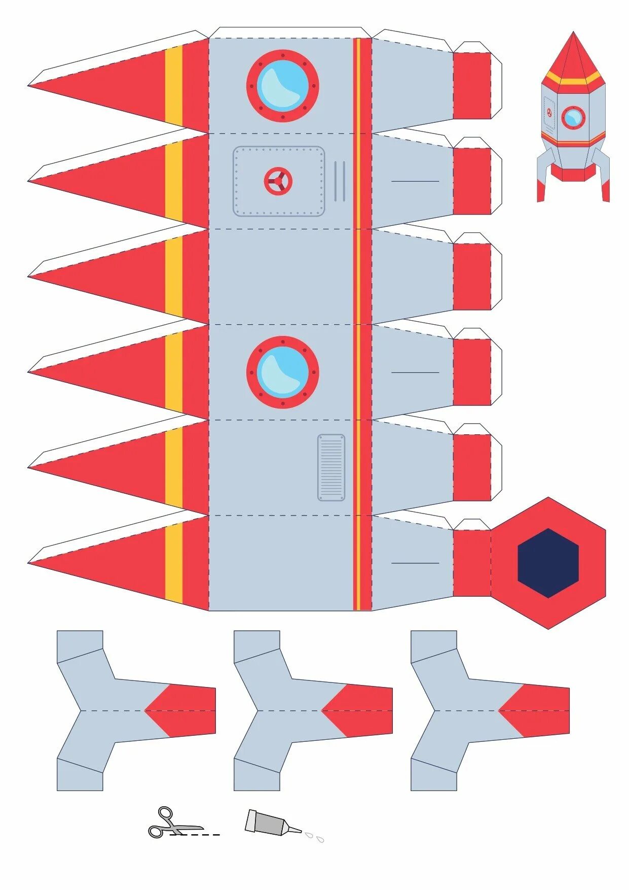 Поделка ракета из бумаги шаблон. Модель ракеты из картона. Бумажная модель ракеты для детей. Развертка ракеты из бумаги. Модель ракеты из бумаги.