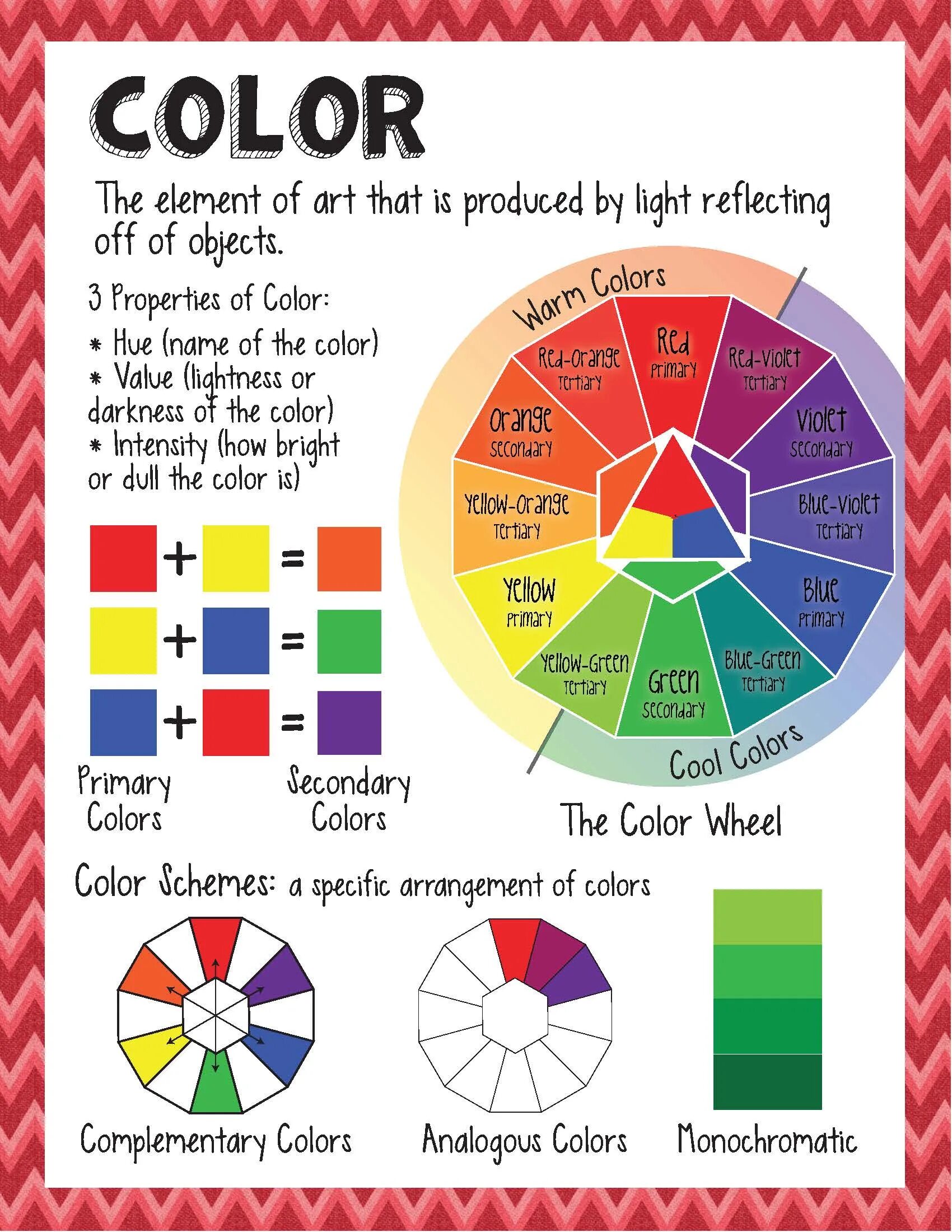Elements of art. Color element. elements of art color. the elements and principles of art.