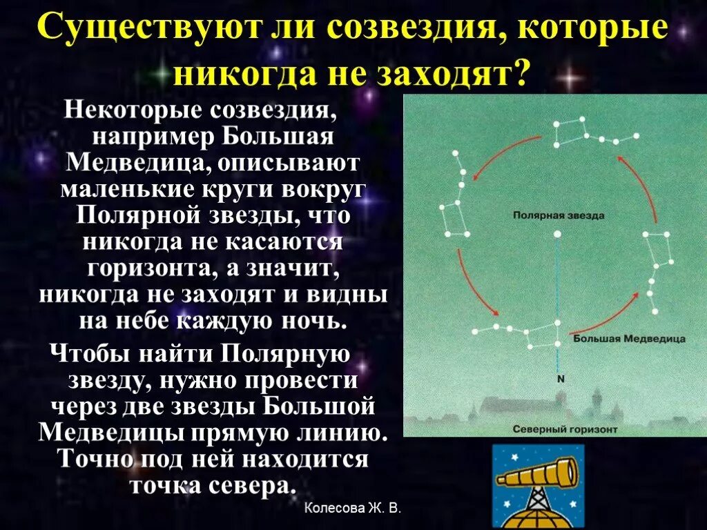 Какие звезды восходящие. Презентация на тему большая Медведица. Заходящие созвездия. Восходящие и заходящие созвездия примеры. Созвездия астрономия презентация.