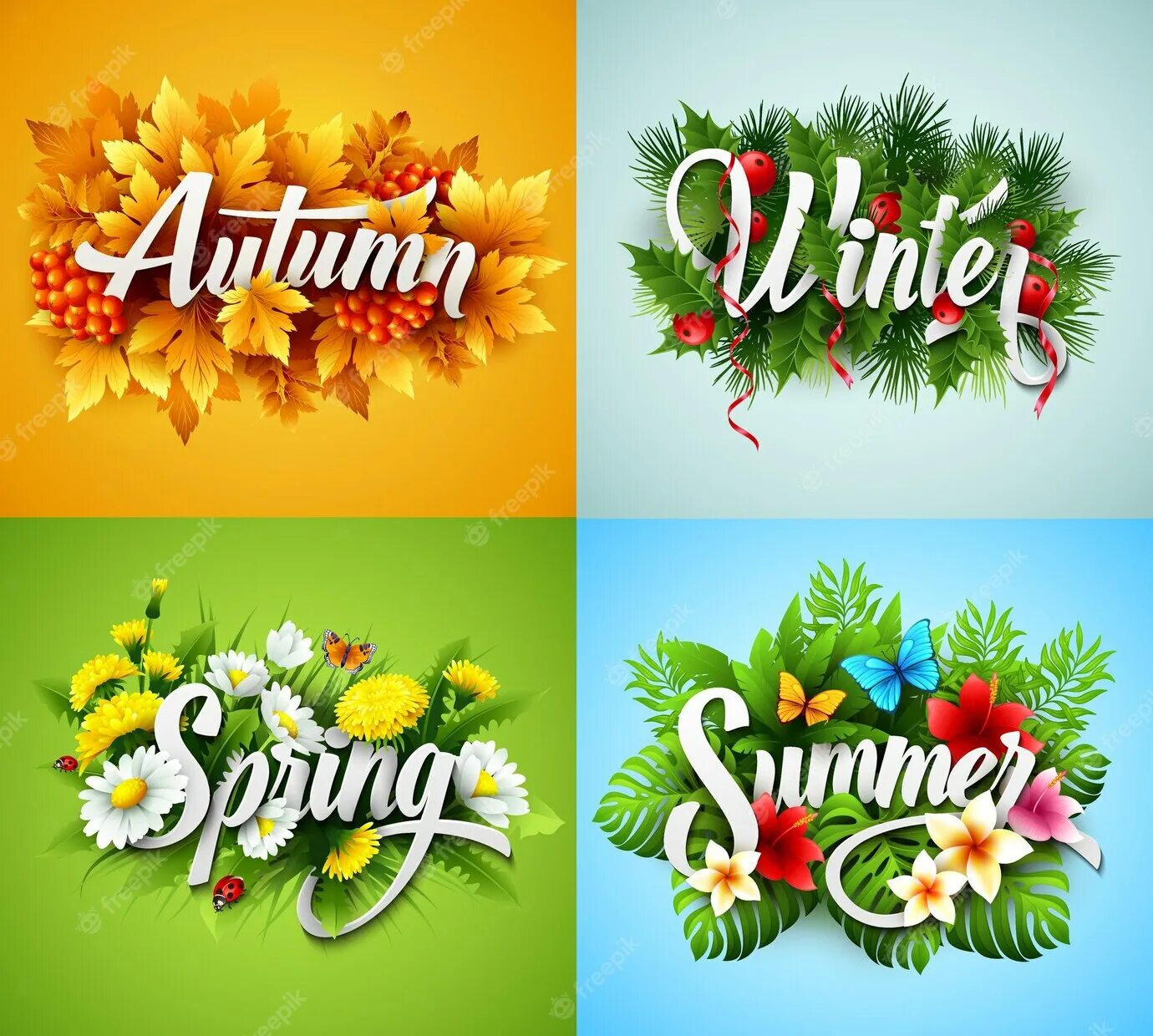 Seasons названия. Seasons are beautiful