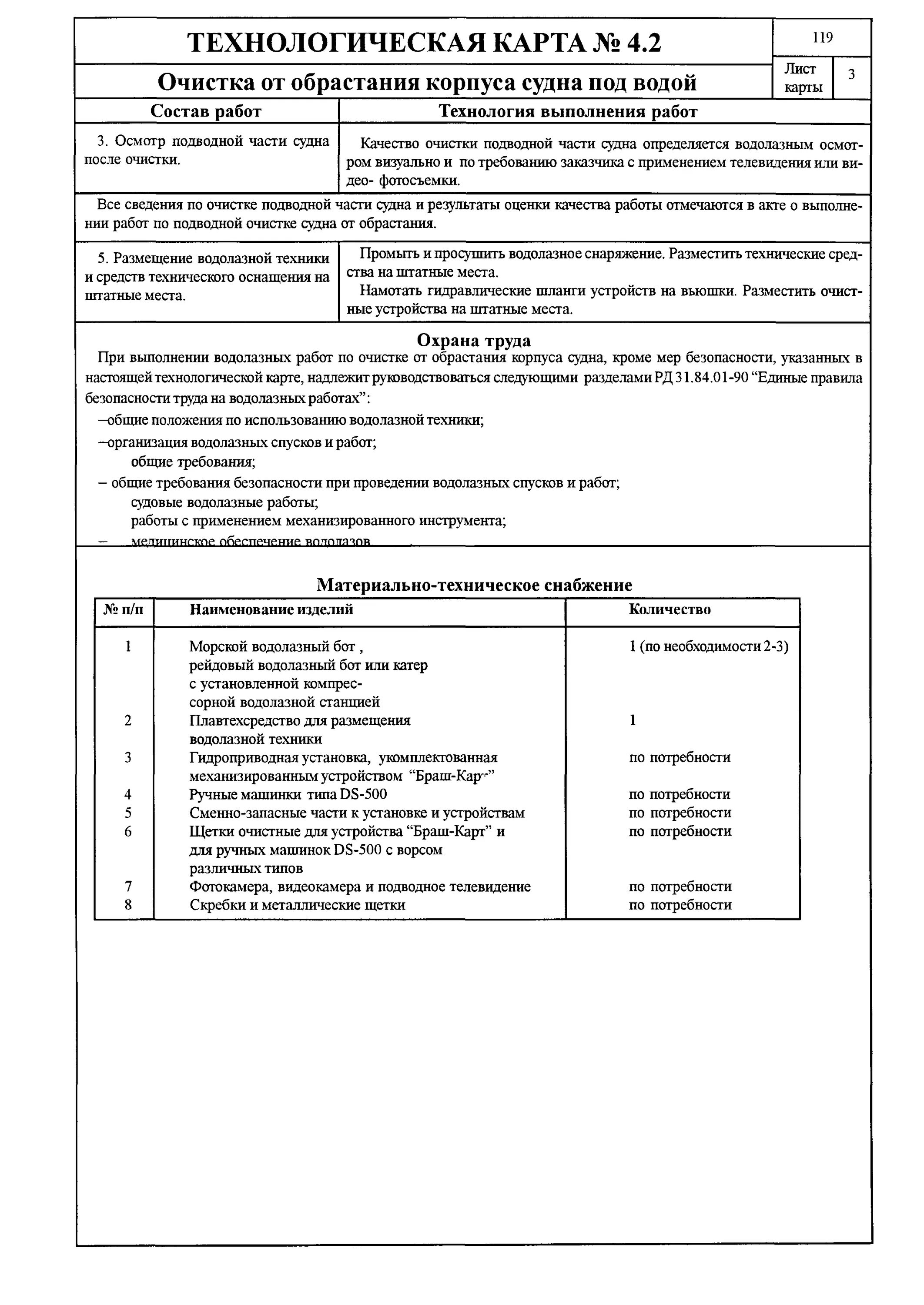 охрана труда при проведении водолазных работ