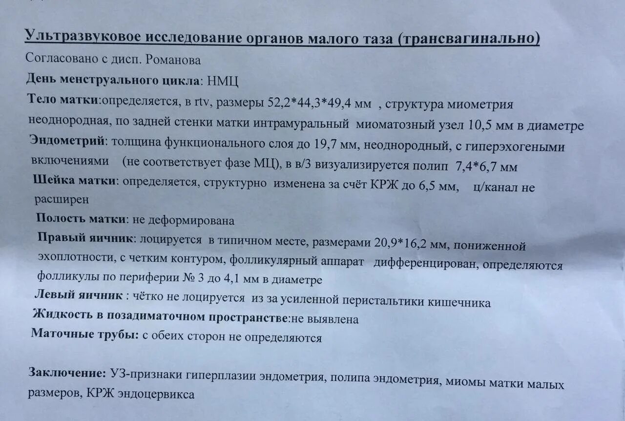 Сколько выделения после гистероскопии