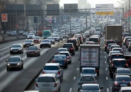 Пробка на московском проспекте