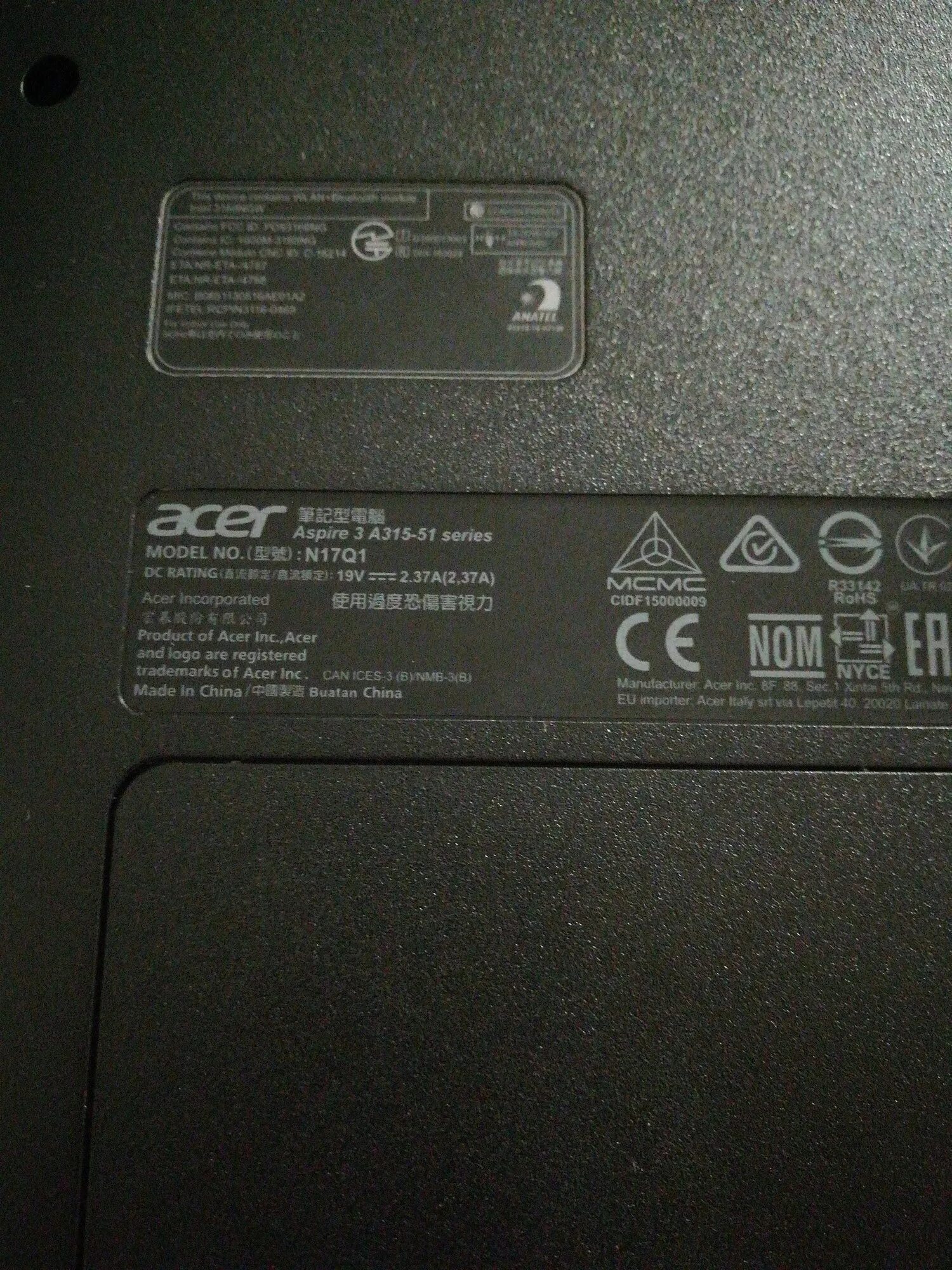 Aspire a315 51. Acer model no n19c1. Acer model number n19h1. Винты Acer a315. Acer Aspire 3 a315 m2 слот.