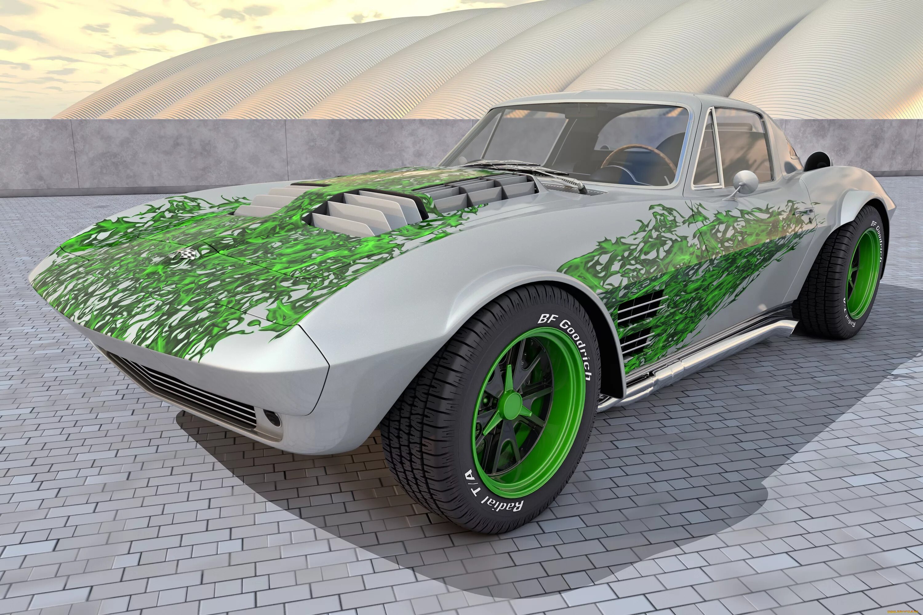 D3 машины. Chevrolet Corvette Grand Sport 1964. 3d машина. Сказочная машина. Машина 3.