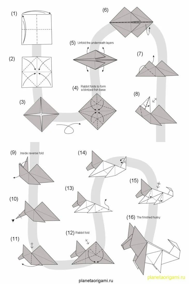 Сделать схему оригами. Оригами из бумаги для начинающих собака схема пошагово. Собака из бумаги простое оригами схема. Оригами собачка пошаговая инструкция для детей. Оригами из бумаги волк схема для начинающих.