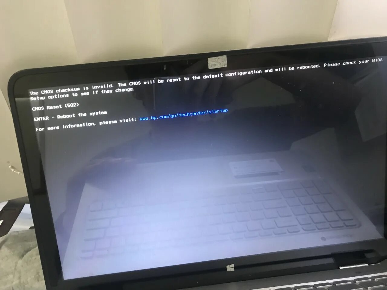 CMOS reset 502. Lenovo Invalid ноутбук.