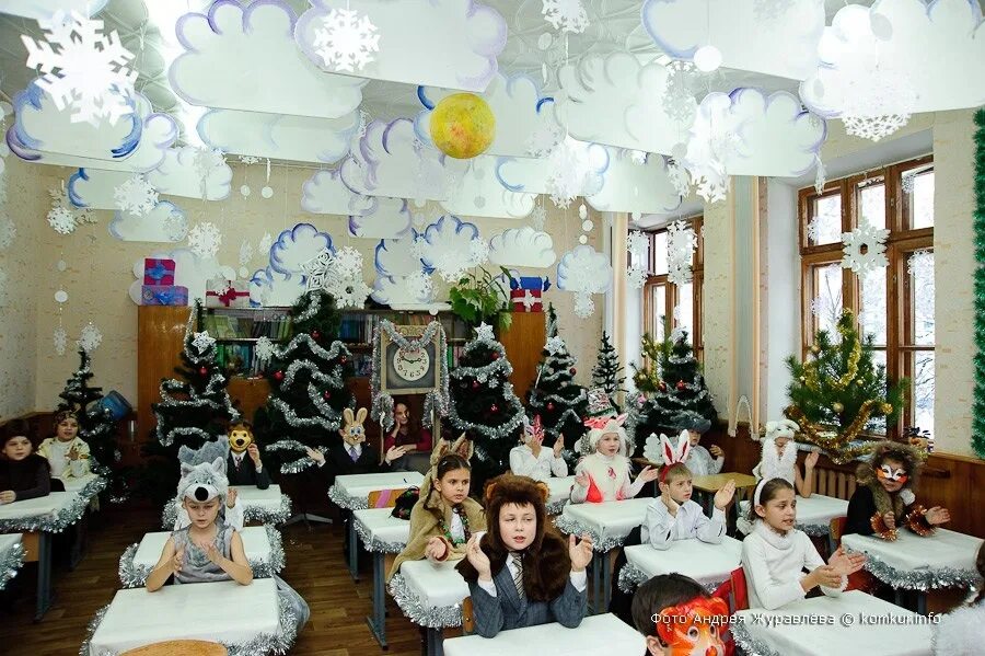 Проект украшение класса к новому году Как украсить школу и класс к Новому году: идеи для детей, учителей и родителей N