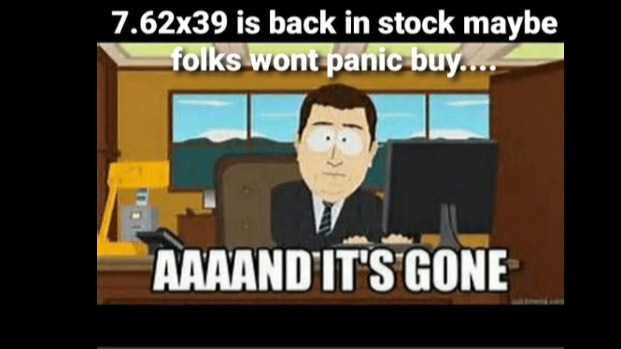 And its gone. And it's gone South Park. AAA and its gone. Aaaaand it's gone.