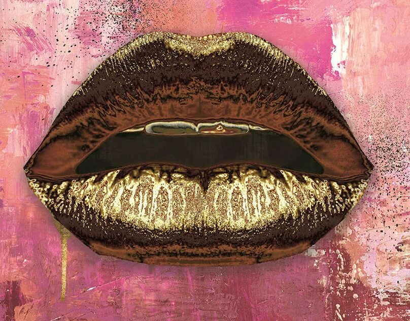 Губы золото. Золотые губы. Картина золотые губы. Картина губы в золоте. Она хочет деньги губы