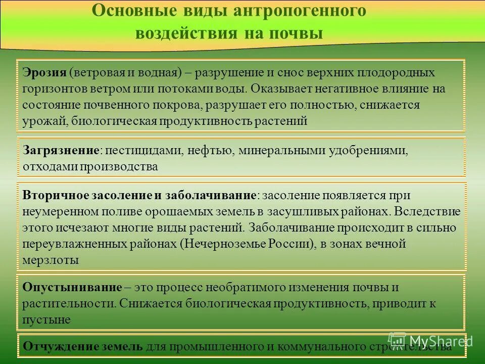 Антропогенное воздействие на сообщество