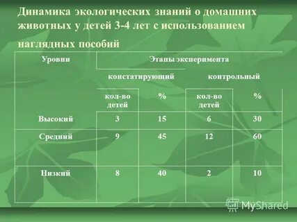 Динамика экология