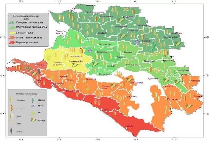 Сельхоз карта Краснодарского края. Сельское хозяйство Краснодарского края карта. Карта почв Краснодарского края. Сельскохозяйственные зоны Краснодарского края. Сельская территория краснодарского края