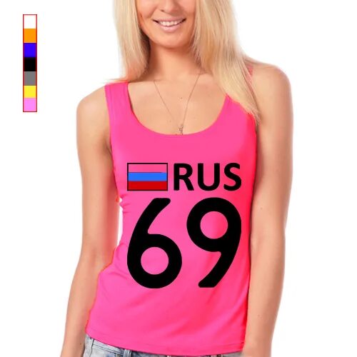 Футболка женская розовая с надписью. 69 rus. Тверские номера. 69 рус. 69 rus.