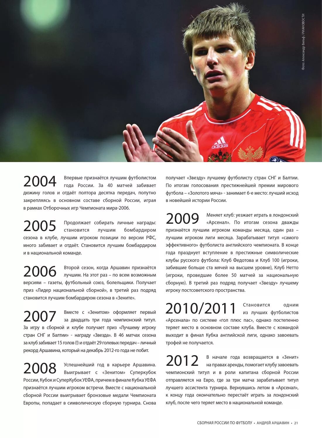 Статистика Аршавина в 2008 году. Футбол сколько получает игрок