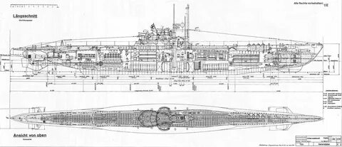 U-boat Type VIIC немецкой подводной подробный план Kriegsmarine немецкую 1938 eB