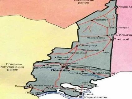 Ленинская область на карте