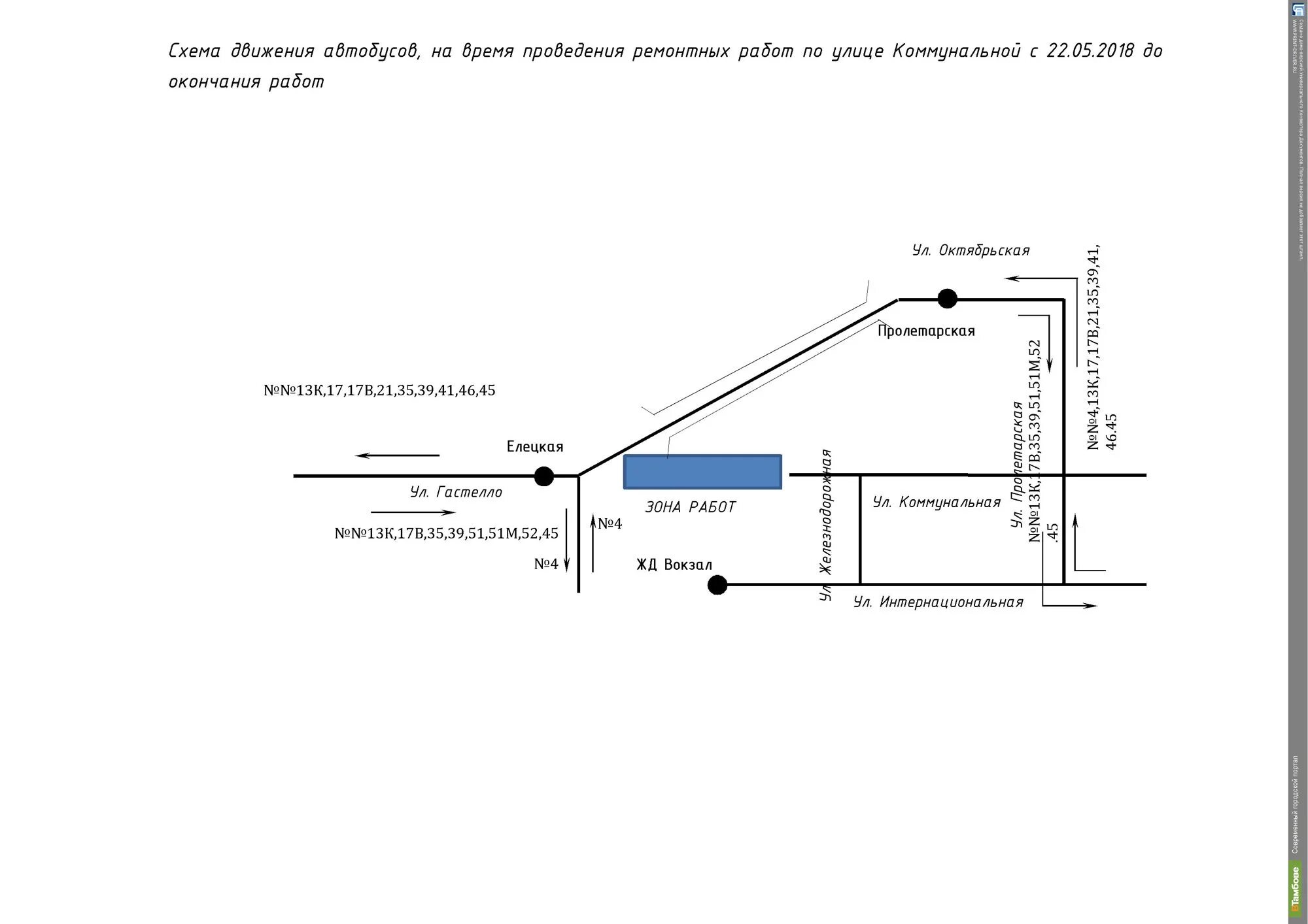 Маршрут 17 автобуса тамбов. Коммунальные движения схема. Маршрут 55 автобуса Тамбов. Движение автобусов Тамбов ремонтные работы. Тамбов схема коллектора на набережной.