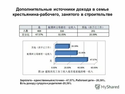 Единственный источник дохода