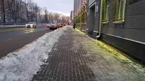 Зимний тротуар
