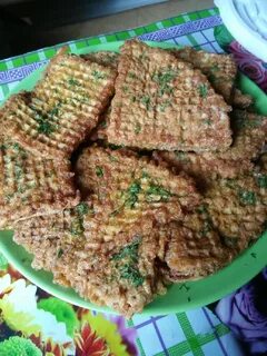 Фарш в вафельных коржах