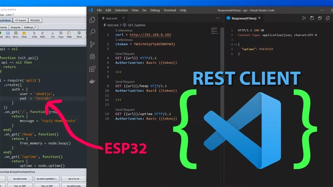 Rest client. Esp32 Visual Studio code. Rest client vscode. Rest API. Rest клиент