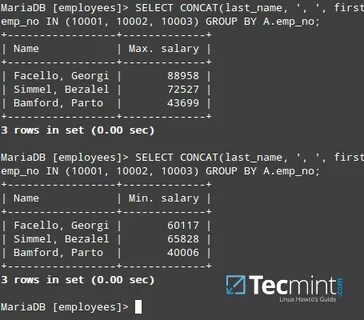Select concat