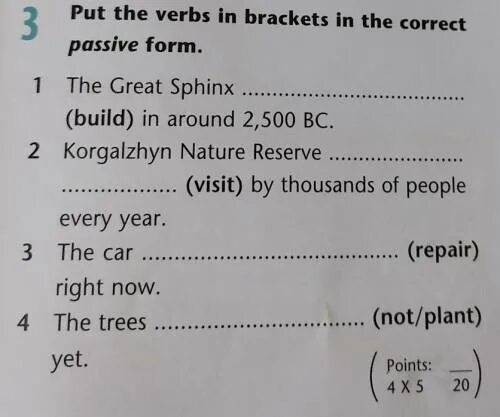 Put the verb into correct passive form. Put the verbs in Brackets in the Passive. Put the verbs in Brackets into the correct Passive form. The Passive put the verbs in Brackets into the correct Passive form.. 5. Put the verbs in Brackets in correct Passive form.