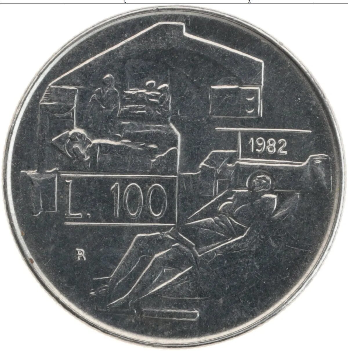 Европе 100. Монета сан-марино 1982 золото. сан-марино, 100 лир. сан-марино 5 лир, 1982 социальные достижения. 100 лир 1982.