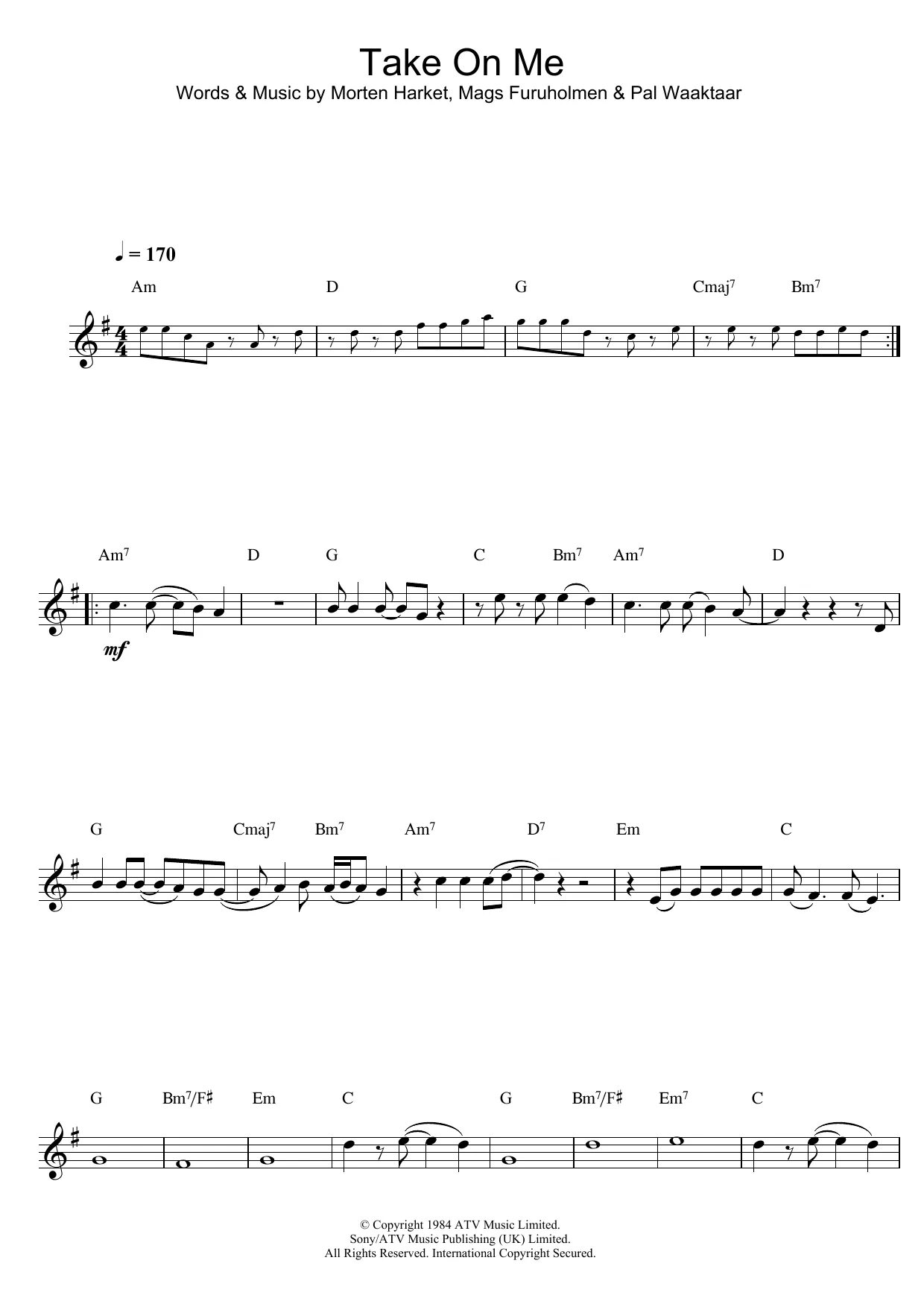 Take five саксофон. Take on me ноты. a-ha take on me ноты. aha take on me notes. take on me перевод.