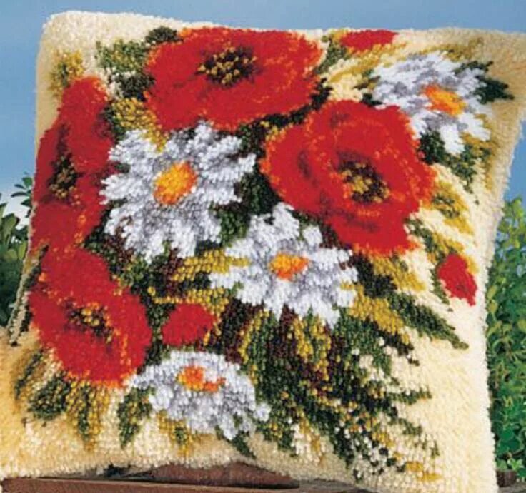 Ковровая техника наборы. Vervaco набор для вышивания подушки маки 40 x 40 см. Вышивка Вервако подушки маки. Vervaco маки ковровая подушка. Ковровая вышивка ZD-1027.