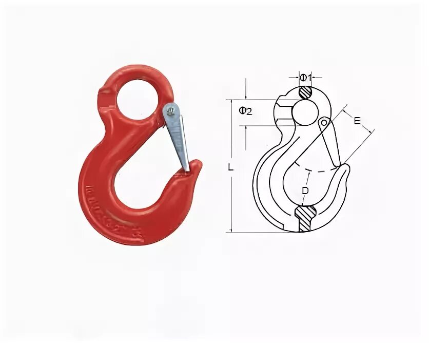 Данные крючья. Крюк с проушиной (т8)-2,0 т. Данные крючья. Данные крючья. (оцинк.