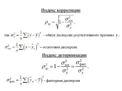 Индекс корреляции