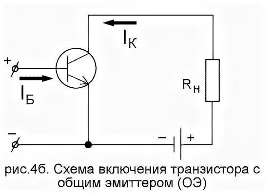 Схемы транзистора с общим эмиттером