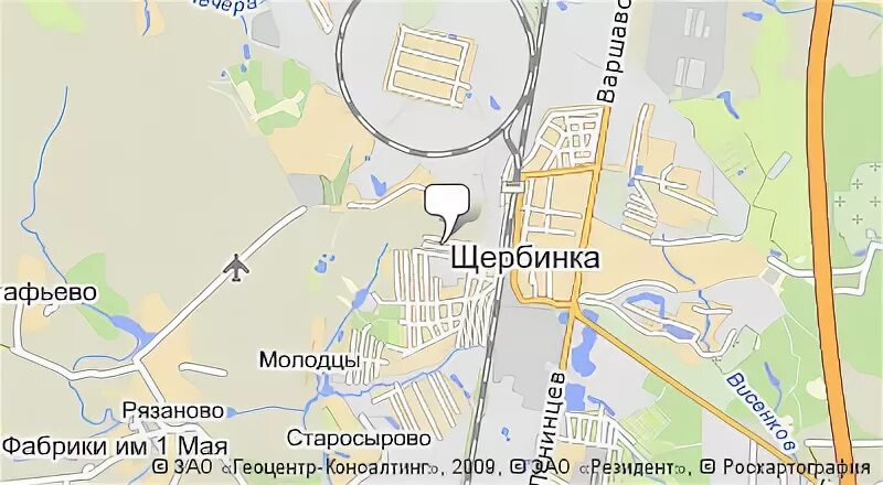 Адрес щербинки москва