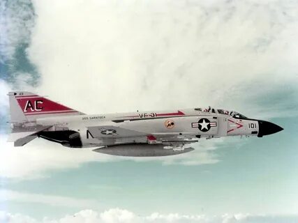 A U.S. Navy McDonnell F-4J-34-MC Phantom II (BuNo 155773) of Fighter Squadr...