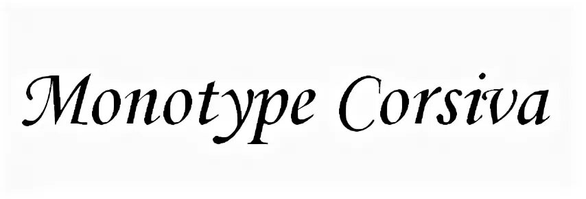 Шрифт monotype