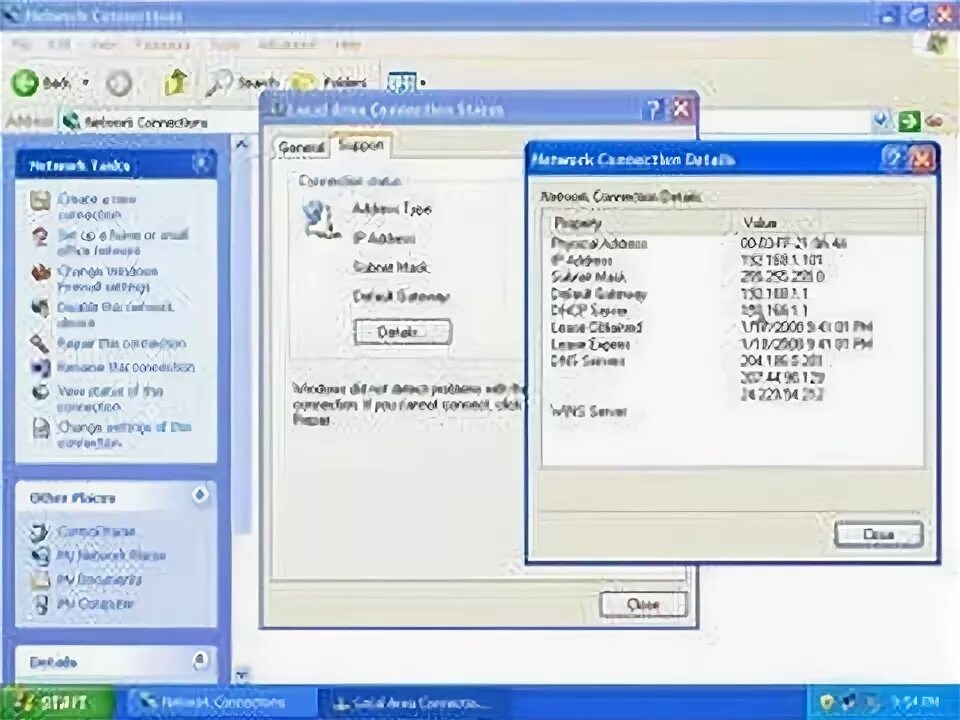 Windows xp ethernet. Windows xp ethernet
