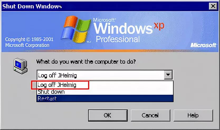 Log on off